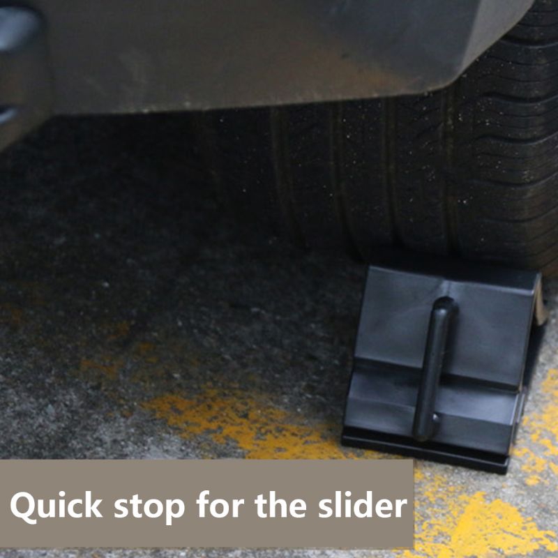 Bộ 2 Miếng Chặn Lốp Xe Hơi Chống Trượt Màu Đen