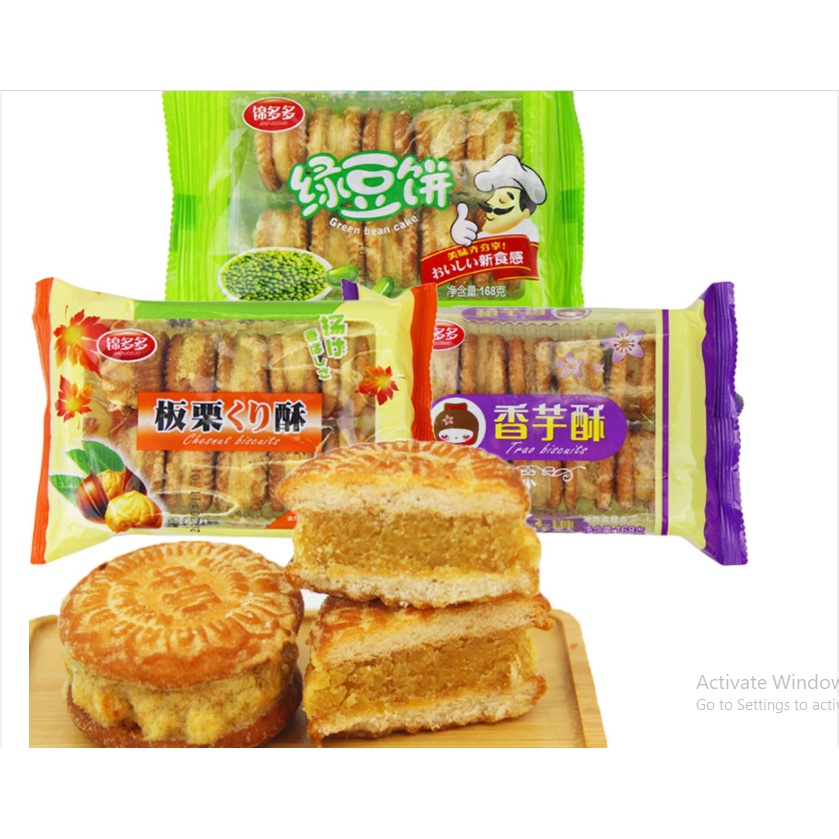 Bánh hạt dẻ - bánh đậu xanh - bánh khoai môn vỏ giòn Trung Hoa | BigBuy360 - bigbuy360.vn