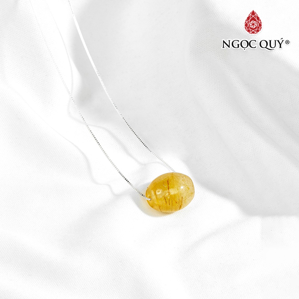 Dây Chuyền Bạc Lu Thống TA Tóc Vàng - Ngọc Quý