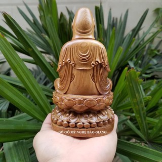Tượng phật bà quan âm bằng gỗ thơm
