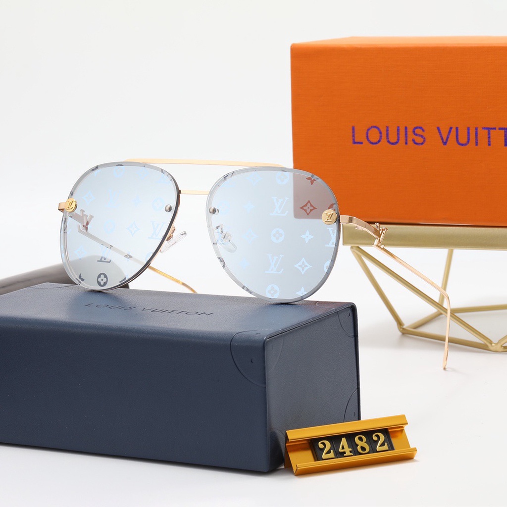 Kính Mát Thương Hiệu Louis VUITTON Phong Cách Retro Thời Trang Dành Cho Nam