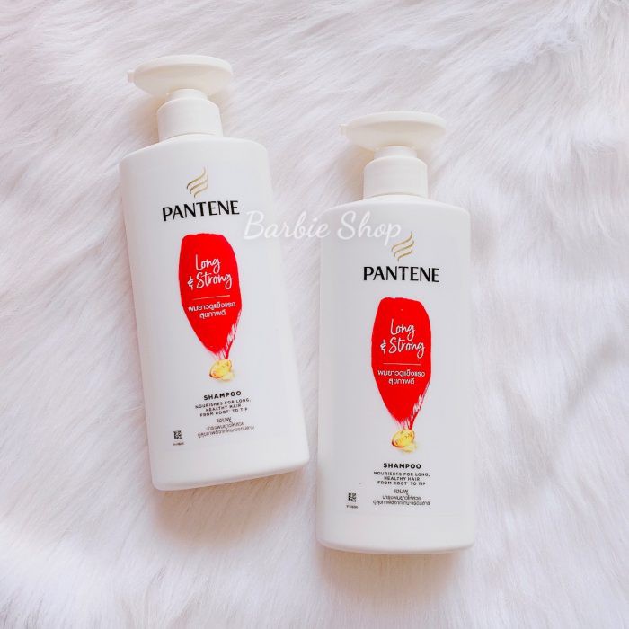 Dầu Gội Pantene Long &amp; Strong 410ml Thái Lan (Đỏ)