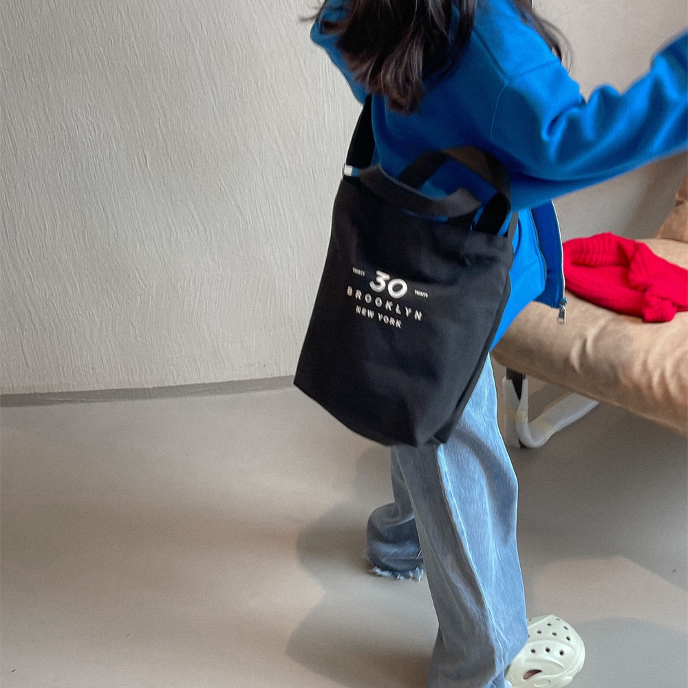 Túi vải In Chữ Đơn Giản Thời Trang Xu Hướng Hàn Quốc Cho Bé