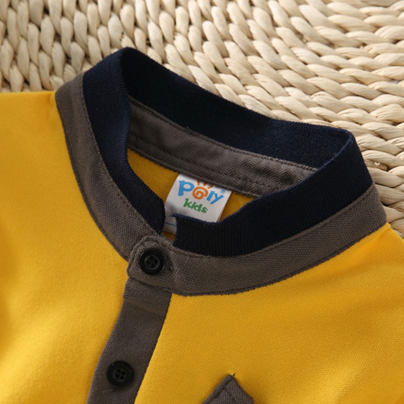 Áo thun polo cotton thời trang mùa hè cho bé trai 3-16 tuổi poly kids fashion cotton summer polo shirt