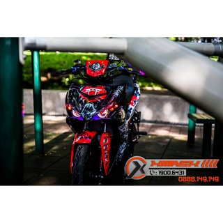 Decal Tem Trùm Xe Exciter 150 Mẫu Samurai Đen