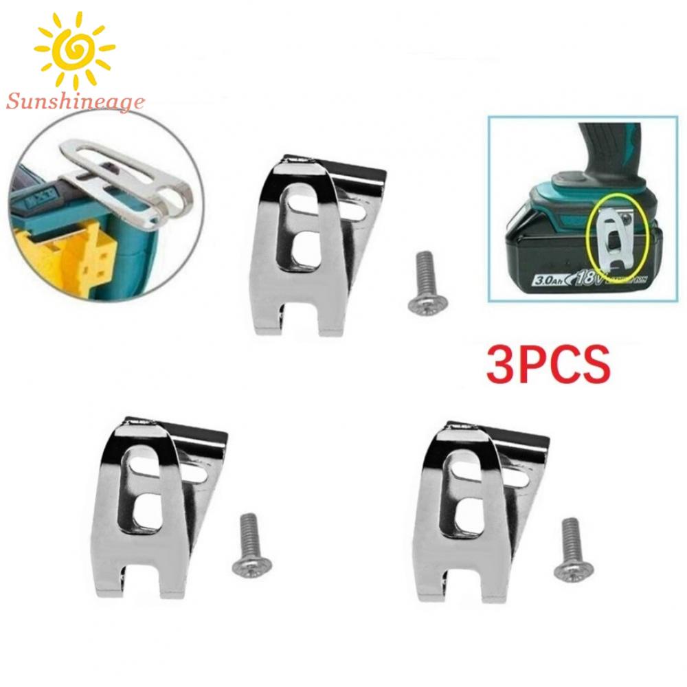 SUNAGE- ~3x Belt Clips Hooks For Makita 18V LXT Cordless Drills Impact Driver Power Tools【SUNAGE-HOT Fashion】
