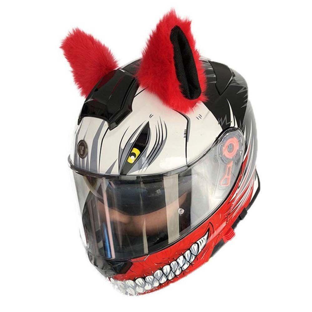 Mũ Bảo Hiểm Hóa Trang Tai Mèo Bằng Vải Bông Dễ Thương