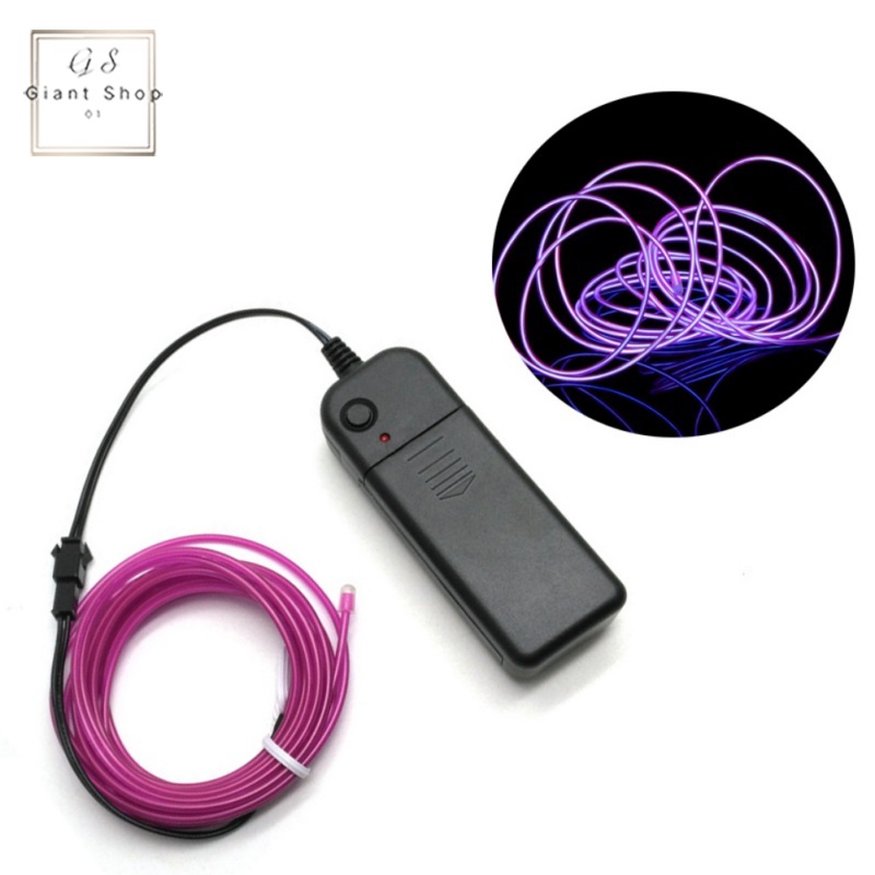 EL Wire Neon Glowing Light Battery Powered Waterproof LED Strips for Halloween Christmas