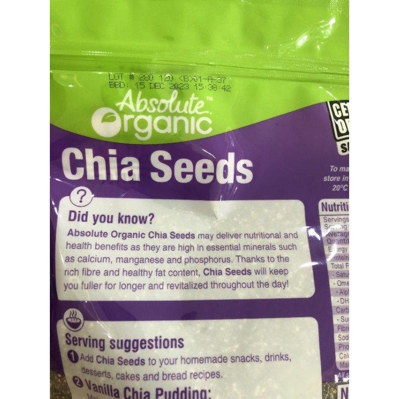 Chia seed Úc 1kg Hàng chất lượng Loại 1