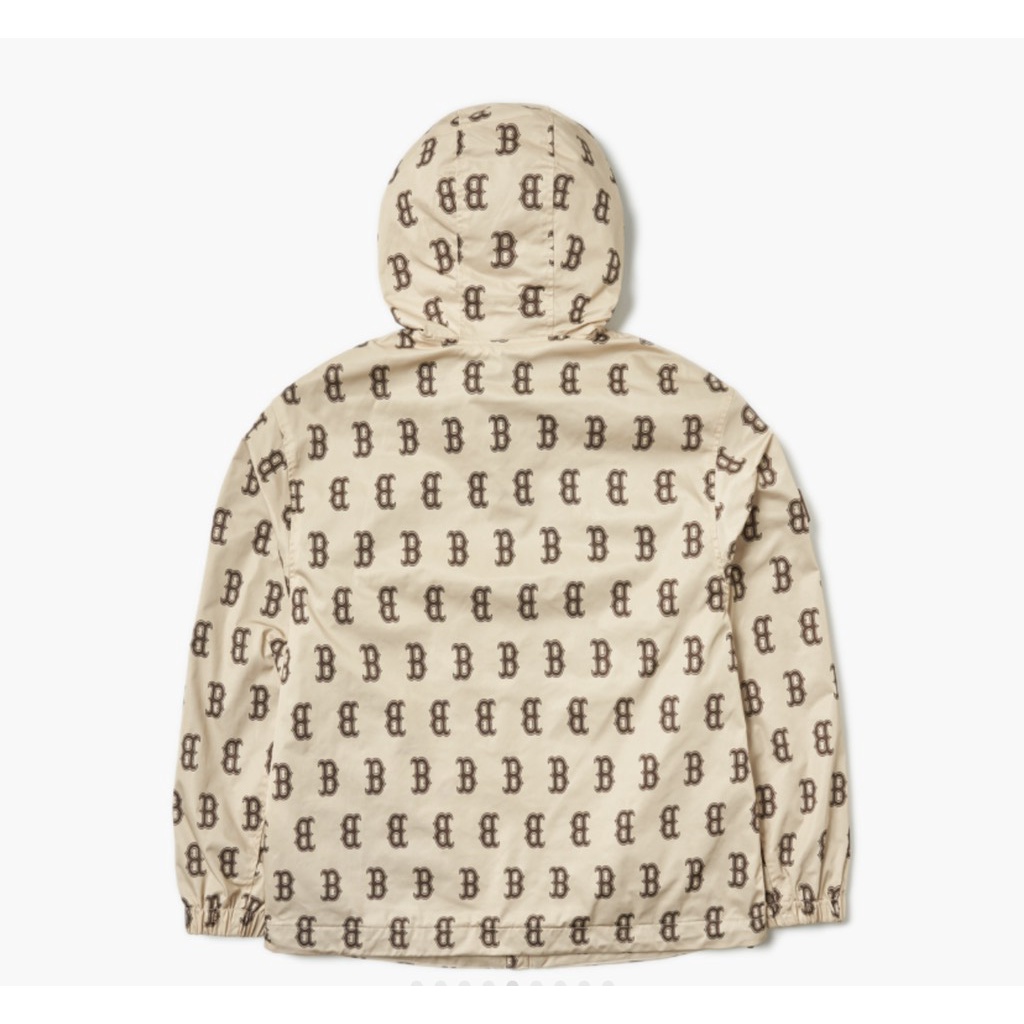 Áo MLB gió monogram kem Boston