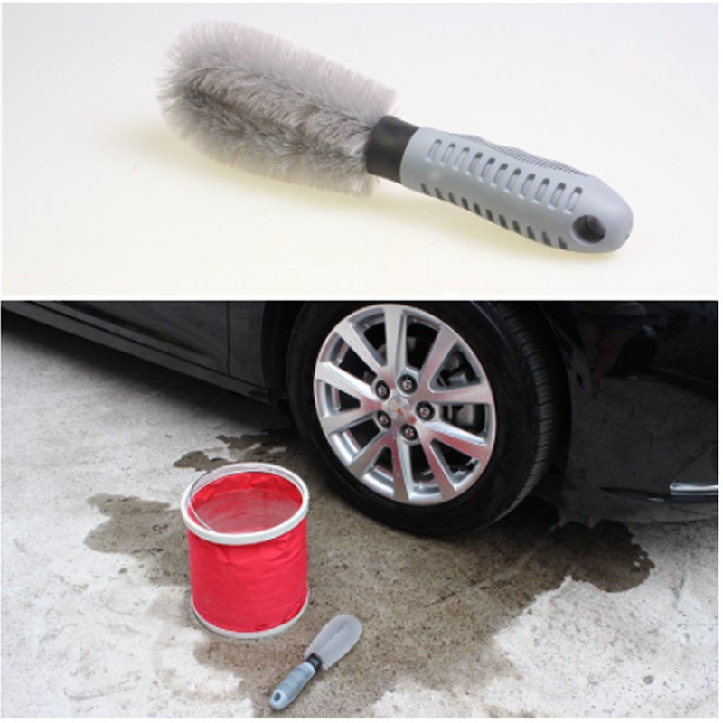 Bàn chải chổi cọ Lazang vệ sinh vành ô tô, xe hơi, xe máy