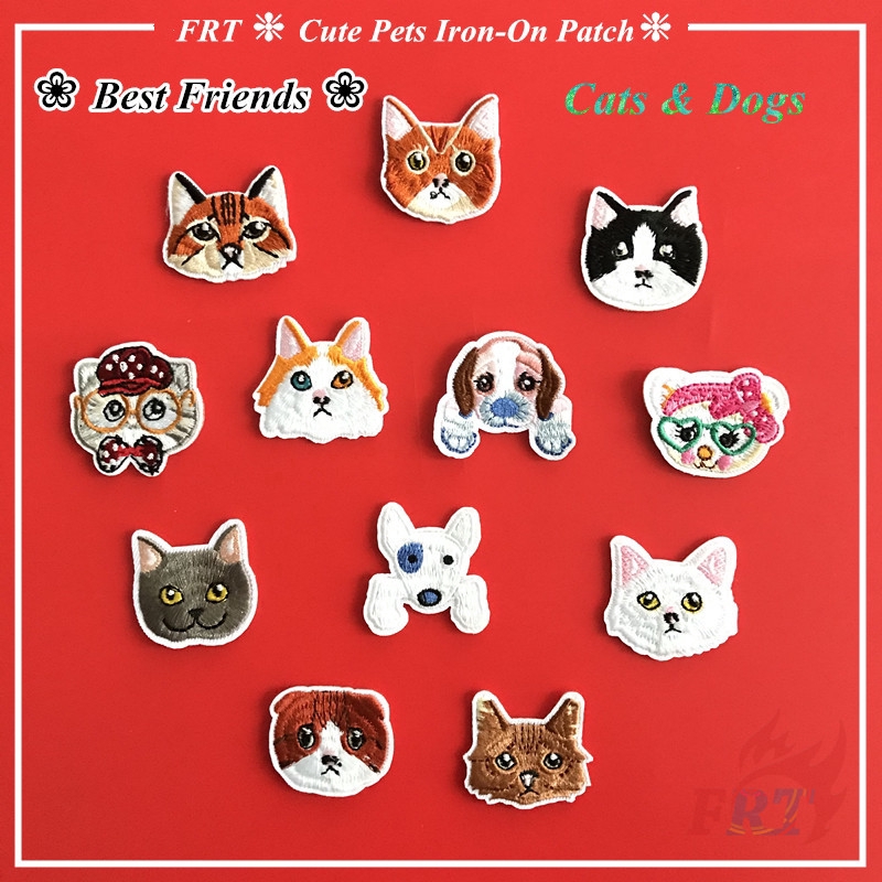 Miếng Vá Trang Trí Quần Áo Hình Động Vật Đáng Yêu Kiểu Từ 01 Đến 12