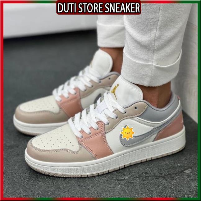 Giày thể thao Jordan cổ thấp xám xanh paris, Giày jordan low các màu hot nhất dễ phối đồ nam nữ Full Box Bill hot trend