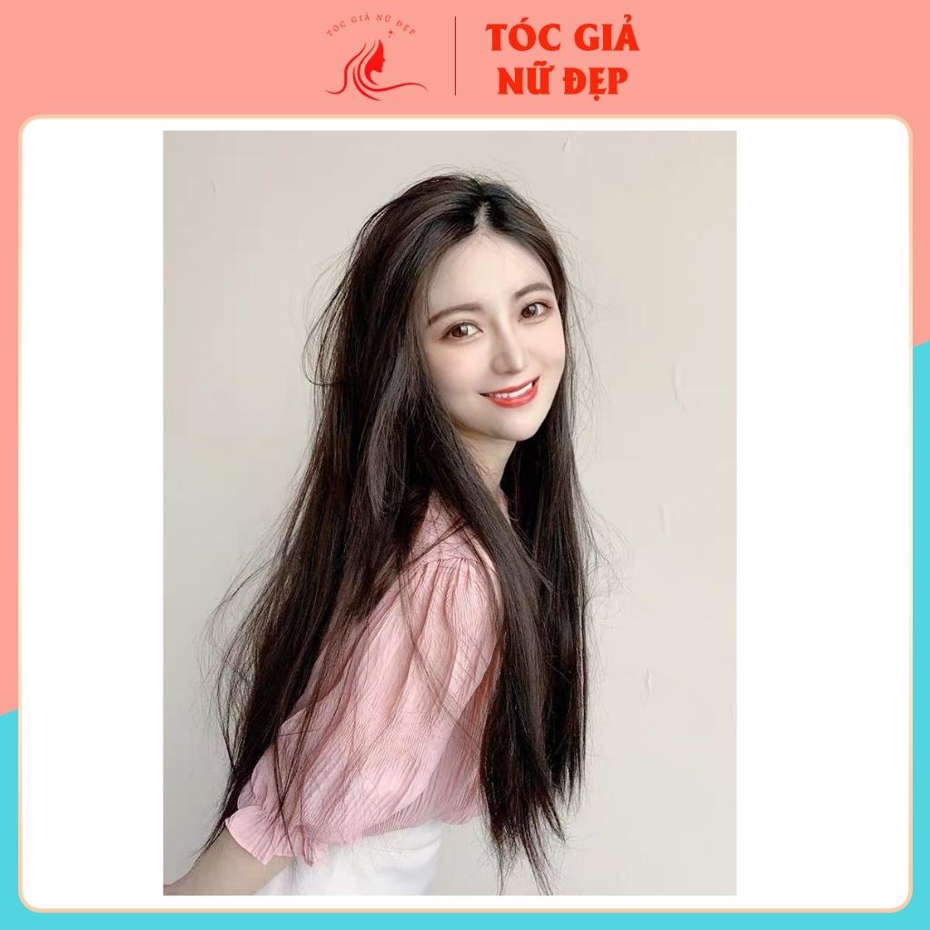 Tóc giả kẹp thẳng❤FREESHIP❤ tóc giả kẹp thẳng 6 phím 60cm, A10-60cm
