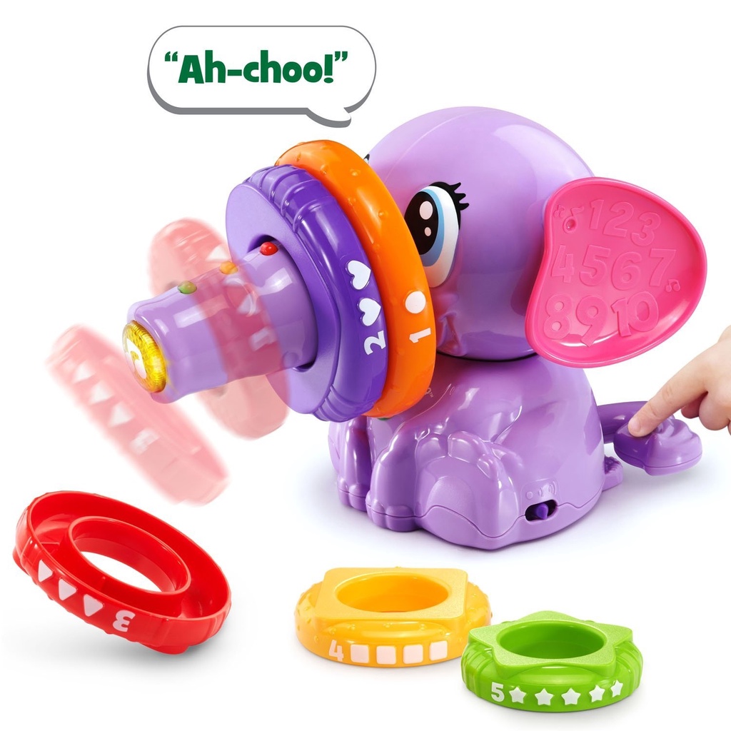 Voi con học đếm & làm xiếc vui nhộn LeapFrog Stack và Tumble Elephant Mỹ