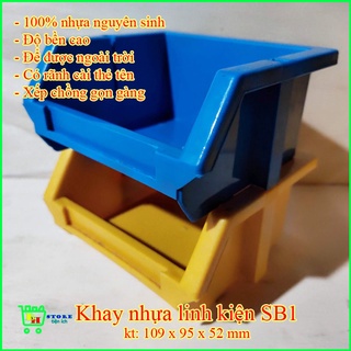 Khay đựng đồ, khay linh kiện nhỏ sb1 kt 109 x 95 x 52 mm