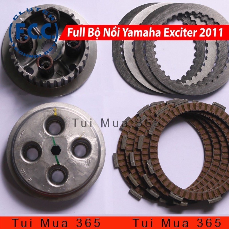 Full bộ nồi Ex 135 tay côn zin FCC đời 2011 - 2014