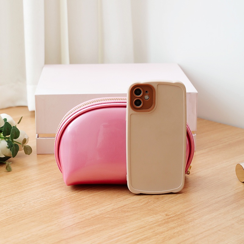 Túi Đựng Mỹ Phẩm Cầm Tay Bằng Nhựa pvc Phong Cách Hàn Quốc Cho Nữ