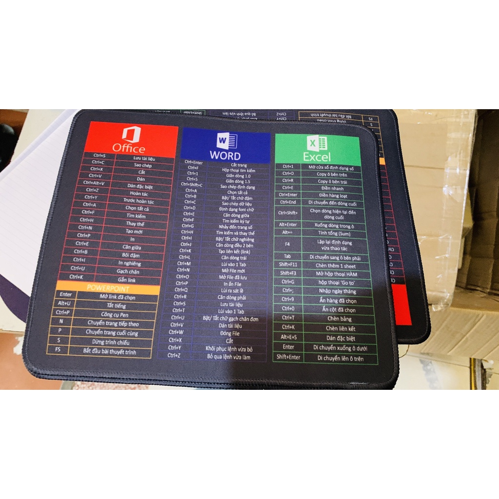Pad chuột phím tắt 30 x 25
