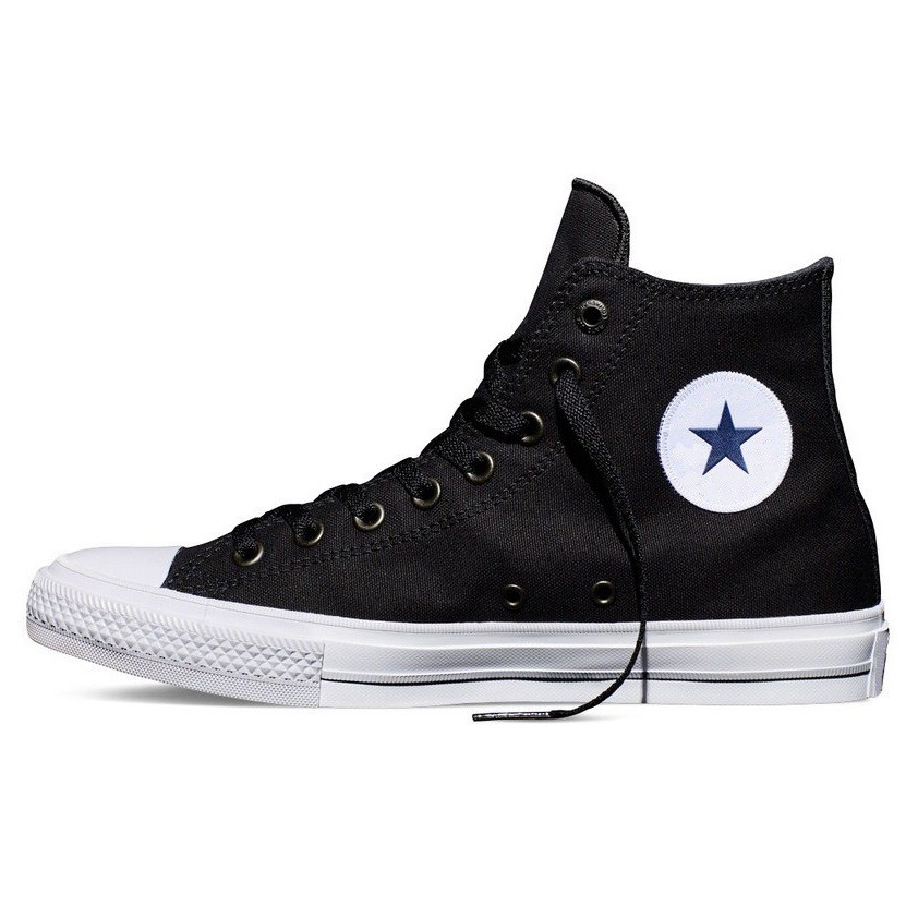 Giày Sneaker Chuck 2 Đen Nam Cổ Cao ZRF | BigBuy360 - bigbuy360.vn