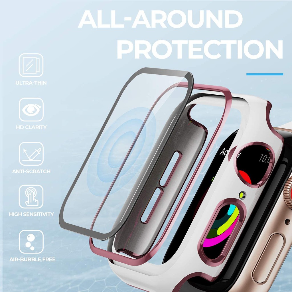 Kính Cường Lực Bảo Vệ Mặt Đồng Hồ Thông Minh Apple Watch Se / 6 / 5 / 4 / 3 / 2 / 1, 38mm / 42mm / 40mm / 44mm