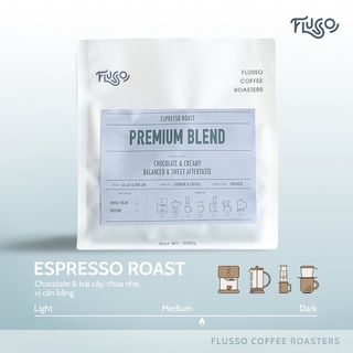 Cà phê nguyên chất flusso espresso premium blend - ảnh sản phẩm 1