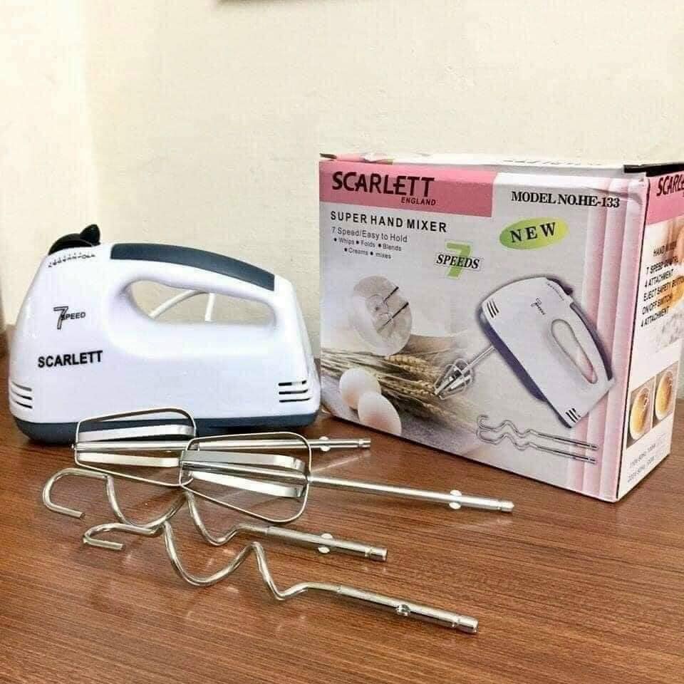 Máy đánh trứng cầm tay 7 tốc độ SCARLETT - Công suất 180w