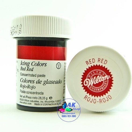 MÀU GEL WILTON 1 OZ - RED RED