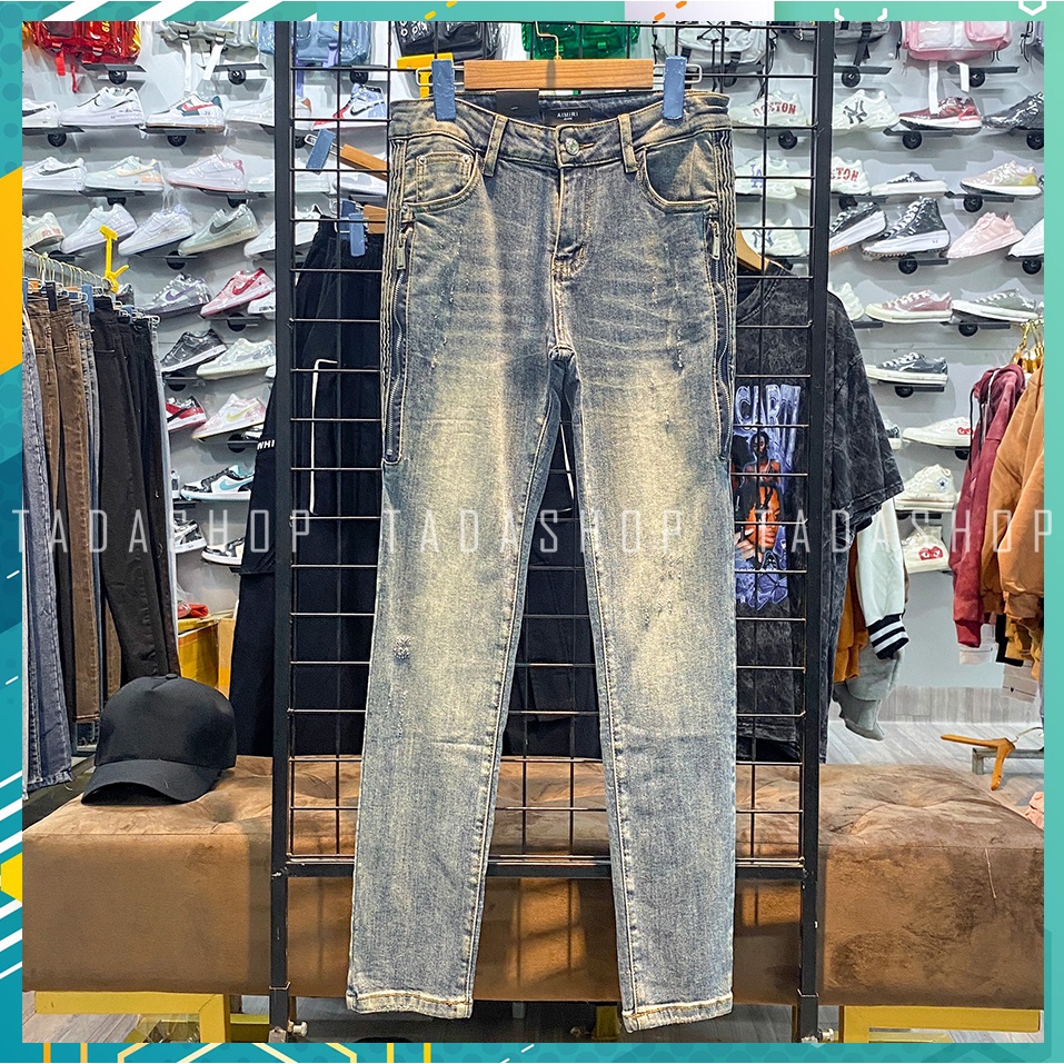 Quần jeans xuông ống côn AIMIRI Quảng Châu chuẩn đẹp loại 1 full tag mác [Ảnh thật]