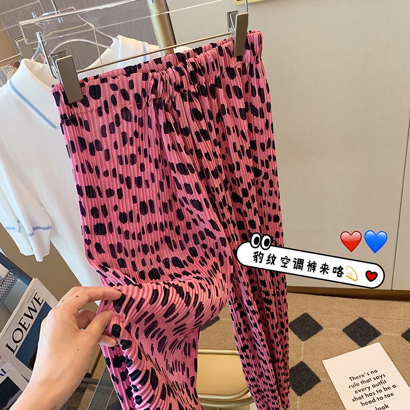 Quần dài Pure Cube lưng cao ống rộng họa tiết chấm bi thời trang mùa hè dành cho nữ