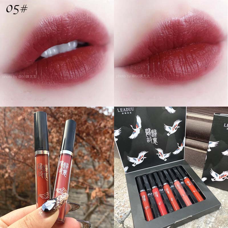 5pcs Lip Glaze Set Moisturizing Non-stick Cup Matte Liquid Lipstick Makeup | BigBuy360 - bigbuy360.vn