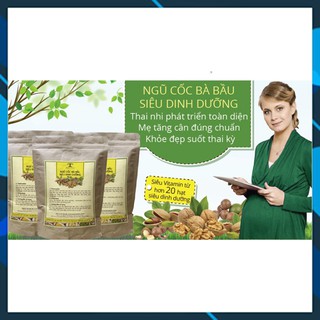 NGŨ CỐC BÀ BẦU SIÊU DINH DƯỠNG QUEEN NATUREBịch 800Gr❤️Hàng Chính Hãng ❤️ Ngũ Cốc Bầu Siêu Sinh Dưỡng Queen Nature
