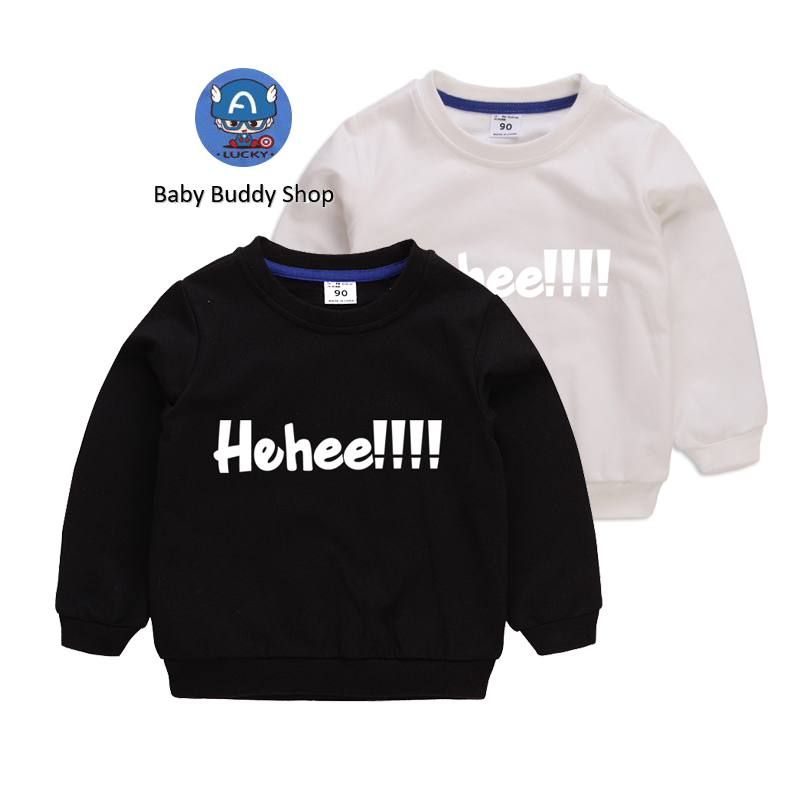 Áo Sweater Tay Dài Chất Cotton Hoạ Tiết Hoạt Hình Thời Trang Mùa Thu Cho Bé 10 Màu Lựa Chọn