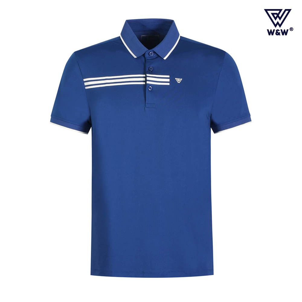Áo Polo Nam Cổ Bẻ W&amp;W Dáng Slim Fit Tay Ngắn Phối Viền Nổi Bật, Chất Liệu Thun Thoáng Mát, Thấm Hút Cao Cấp WPO56R