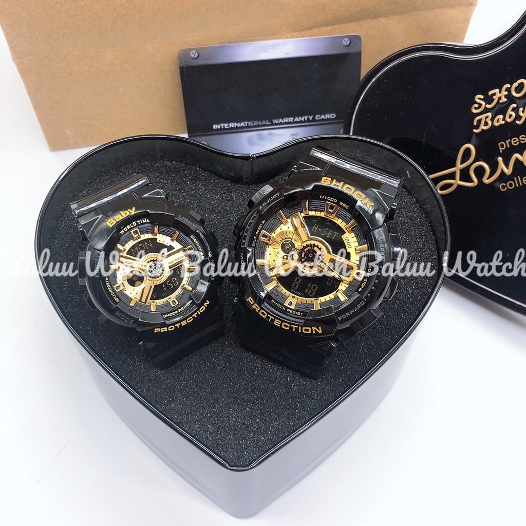 Đồng hồ nam nữ thể thao SHOCKBABY GA110 đen vàng kun shop