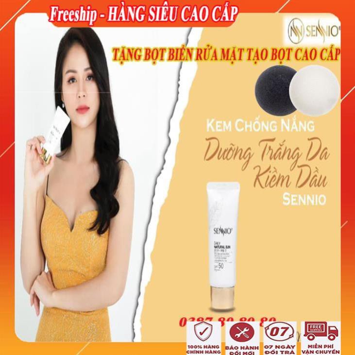 [THÁCH THỨC MỌI ÁNH NẮNG] Kem chống nắng kềm dầu nâng tông da sennio/Kem chống nắng tốt cao cấp đa năng hàn quốc