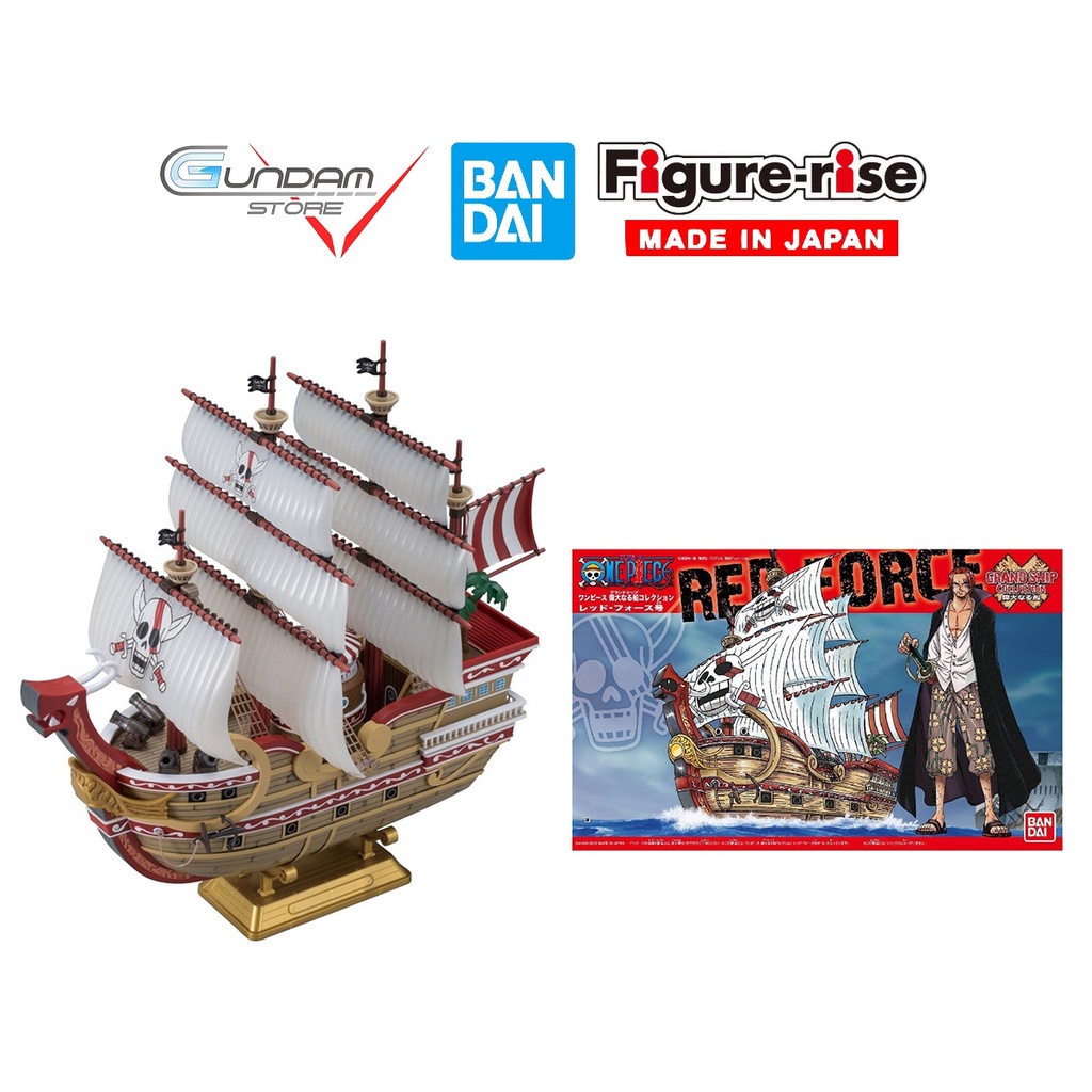 Mô Hình Lắp Ráp RED FORCE ONE PIECE GRAND SHIP COLLECTION Tàu Thuyền Bandai Đồ Chơi Lắp Ráp Anime Nhật