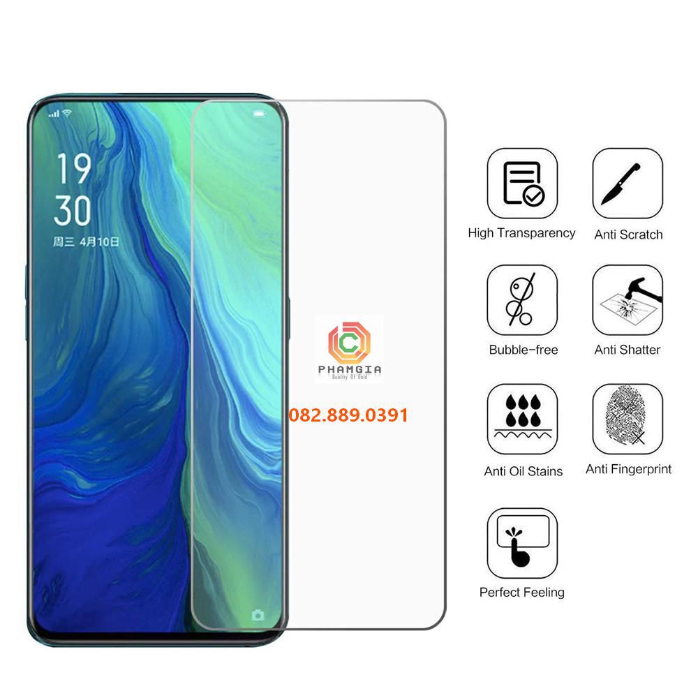 Dán cường lực Oppo Reno 2 / Reno 2f/ Reno 2z nano siêu dẻo siêu bền