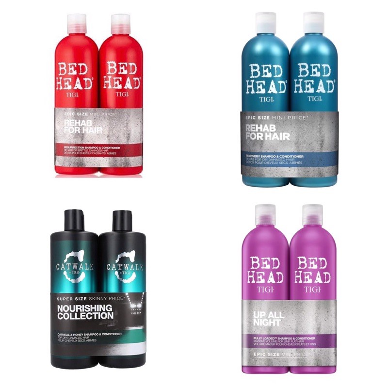 ( CHÍNH HÃNG ) Cặp Dầu Gội Xả TIGI 750ml [Tigi Trắng, Đỏ, Xanh, Tím, Catwalk] | BigBuy360 - bigbuy360.vn