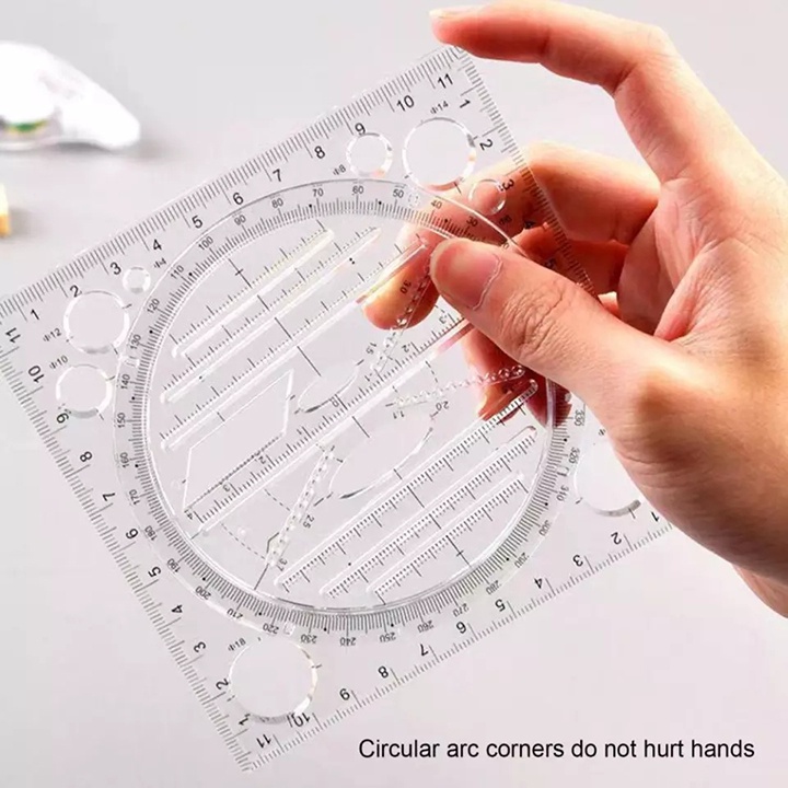 Thước đa năng - thước vẽ hình học đa năng - thước vẽ parabol