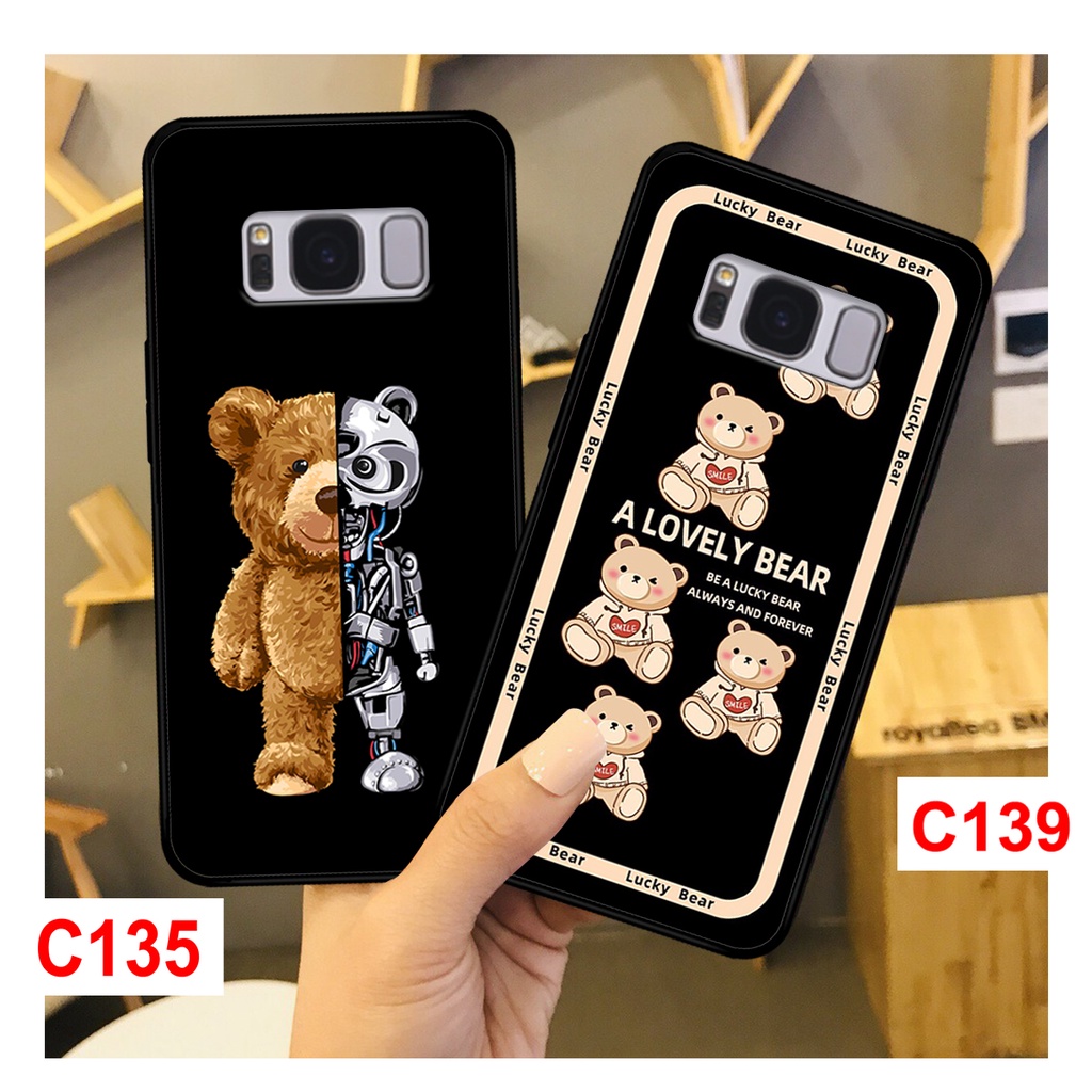 Ốp Samsung S8 - S8 plus in hình gấu đáng yêu,cute. ốp rẻ bền đẹp.