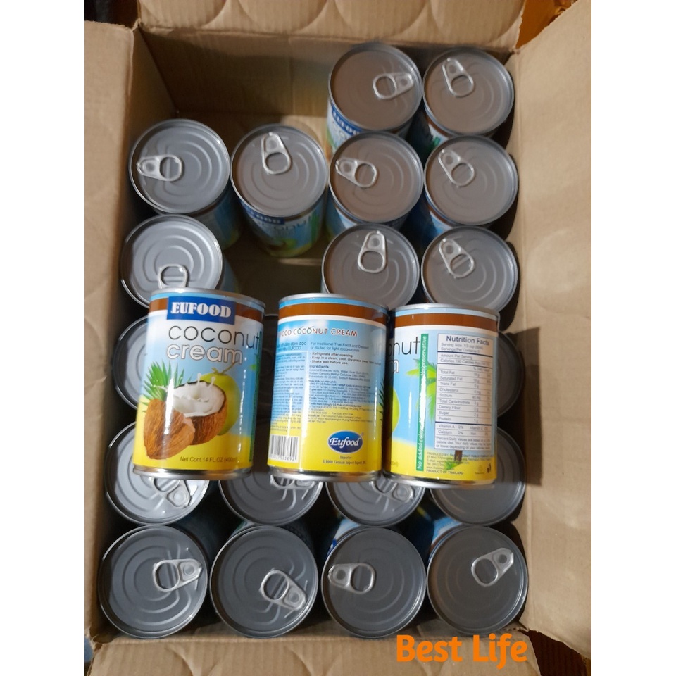 Nước cốt dừa đậm đặc nhãn hiệu EUFOOD 400ml
