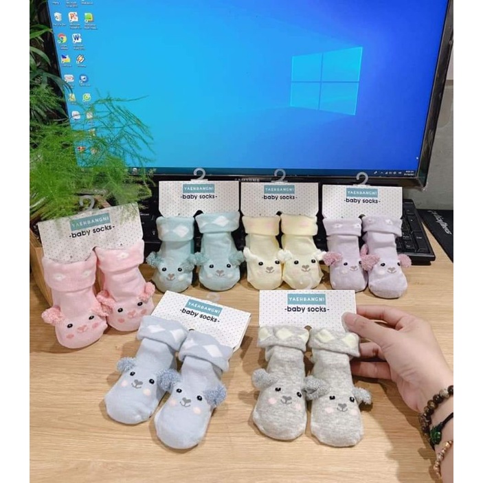 Tất Thú Siêu Xinh Cho Bé 0-6m Nhiều Mẫu (có chống trơn)