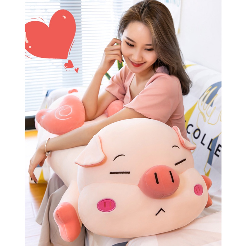 Gấu Bông Heo Thiên Thần Lợn Cánh Tiên - Gối ôm hình dễ thương Siêu Cute Size Lớn - Gấu Xinh - G37