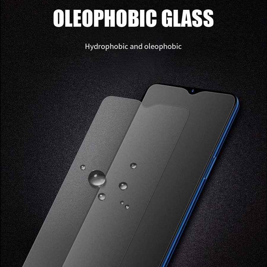 Kính cường lực bảo vệ màn hình nhám cho Xiaomi Mi 9 A3 Poco F1 F2 F3 M3 X3 F1 9T 10T Pro Redmi Note 10 9 6 7 8 Pro 9S 8A 9A