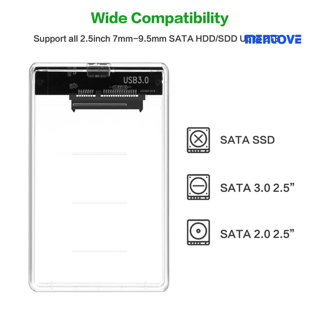 Ymentove Hộp Đựng Ổ Cứng Trong Suốt 2.5 Inch Sata Sang Usb 3.0 | BigBuy360 - bigbuy360.vn
