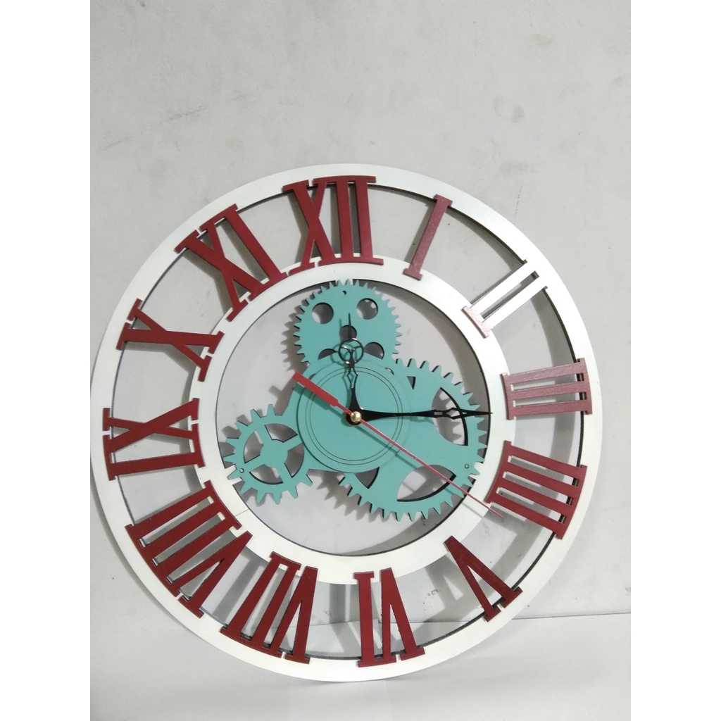 Đồng hồ gỗ treo tường chất liệu gỗ thiết kế in theo yêu cầu decor trang trí nhà và quán cafe