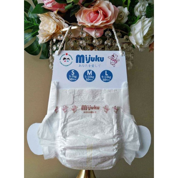 Tã dán, bỉm dán Mujuku size S bịch 50 miếng
