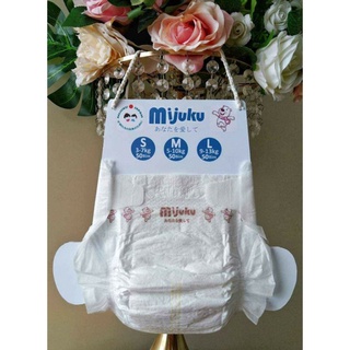 Tã dán, bỉm dán Mujuku size S(4-8kg) bịch 50 miếng