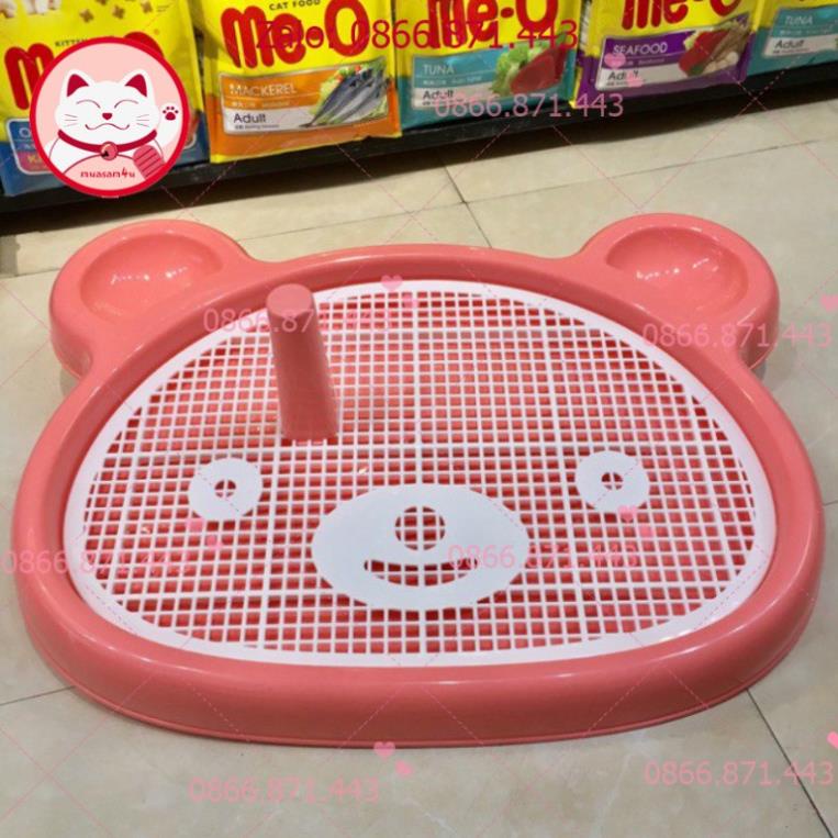 ⚡𝐅𝐑𝐄𝐄𝐒𝐇𝐈𝐏⚡ KHAY VỆ SINH SINH CHÓ MÈO HÌNH MẶT GẤU